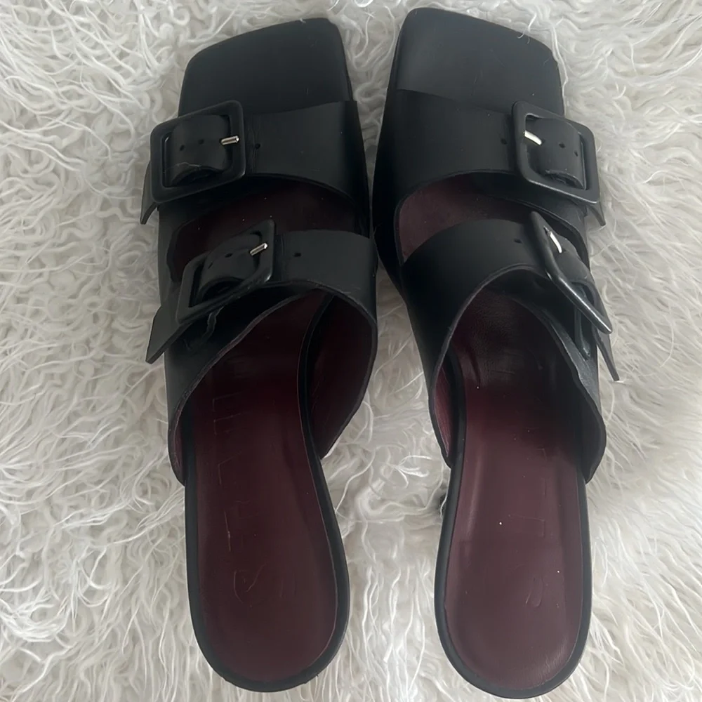 STAUD Black Remi Heeled Sandals - Picture 4 of 10